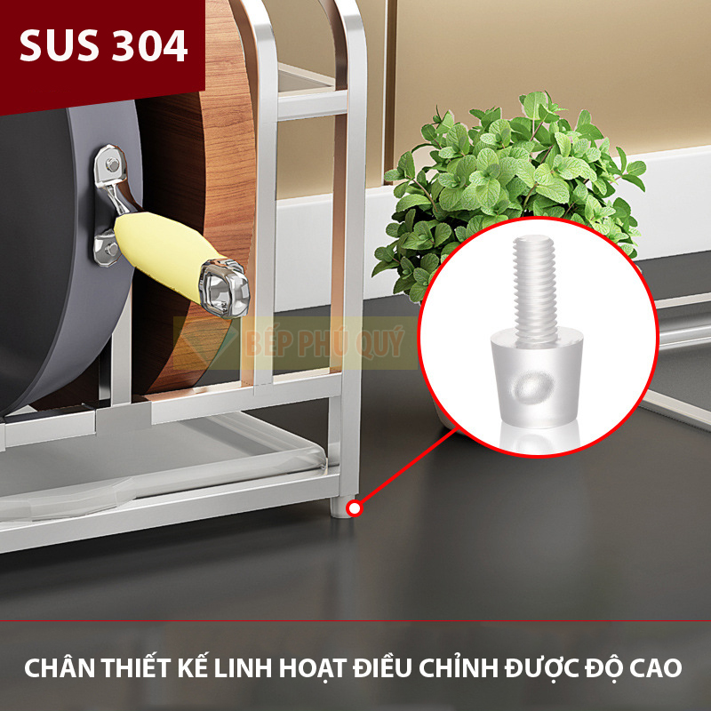 Kệ để dao thớt để bàn – Kệ để dao thớt inox 304 Hot trend 2020