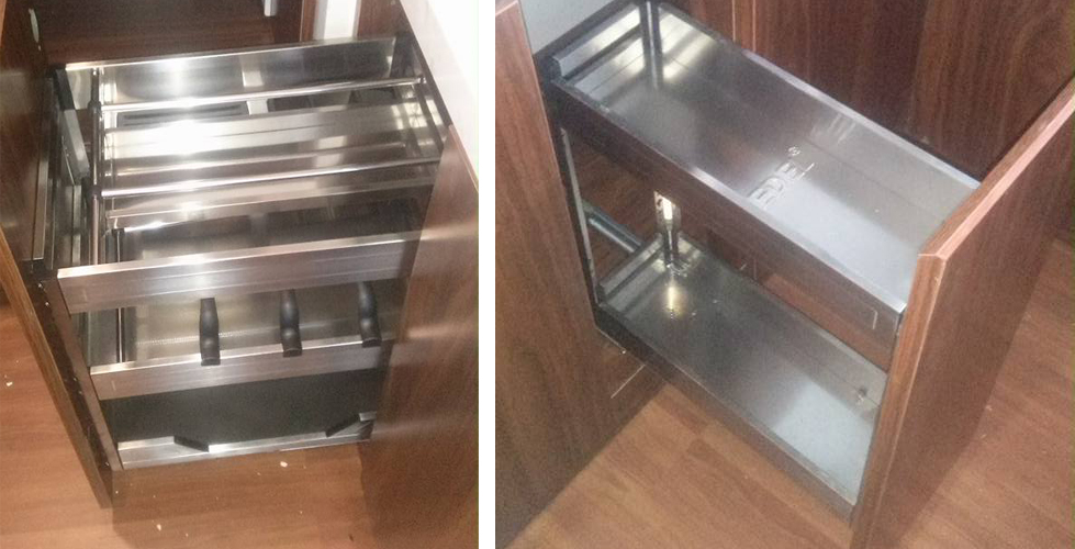 giá đựng gia vị chai lọ giảm chấn gắn liền chất liệu inox hộp 304 cao cấp