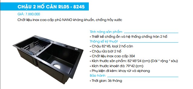 Chậu rửa nano Roslerer