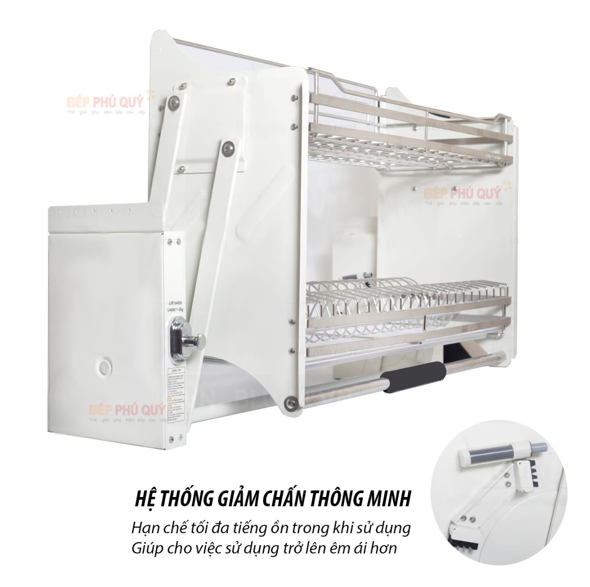 nút giảm chấn giá bát nâng hạ thông minh luxury