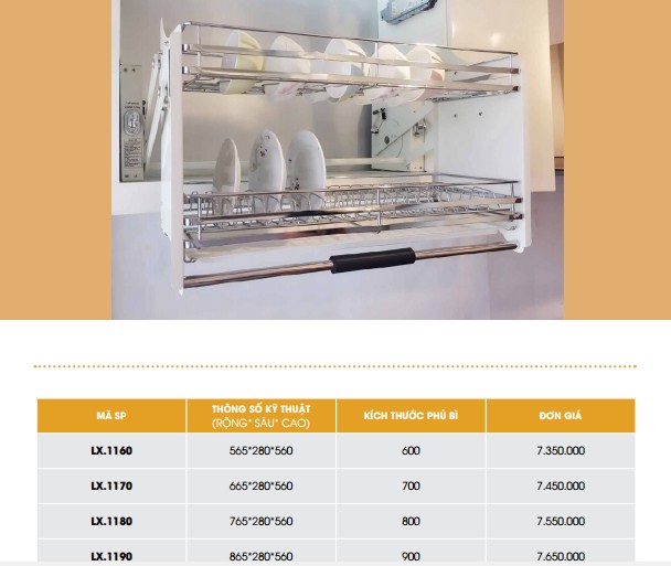 Giá bát nâng hạ Luxury