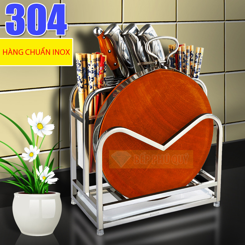 kệ dao thớt inox 304 để bàn