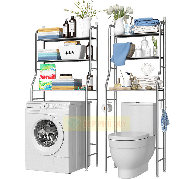 kệ để đồ trên bồn cầu và máy giặt