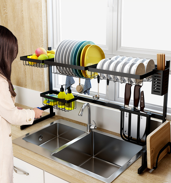 giá kệ đề đồ trên chậu rửa bát đa năng inox 304