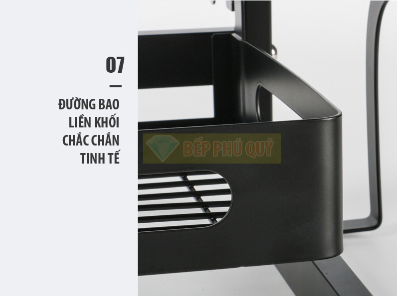 kệ để gia vị inox để bàn 2 tầng inox mạ sơn tĩnh điện cao cấp để bàn