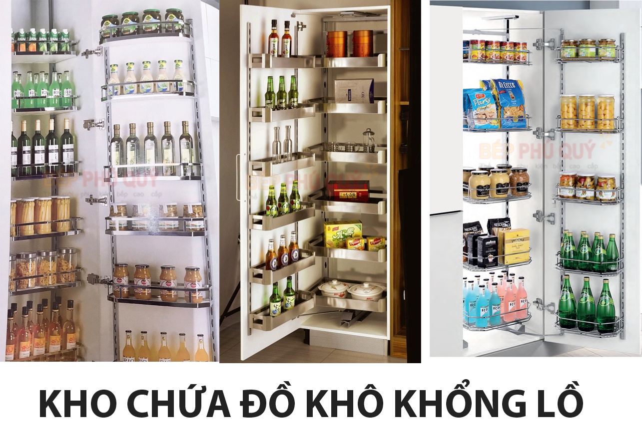 kho chứa đồ khô khổng lồ cho căn bếp