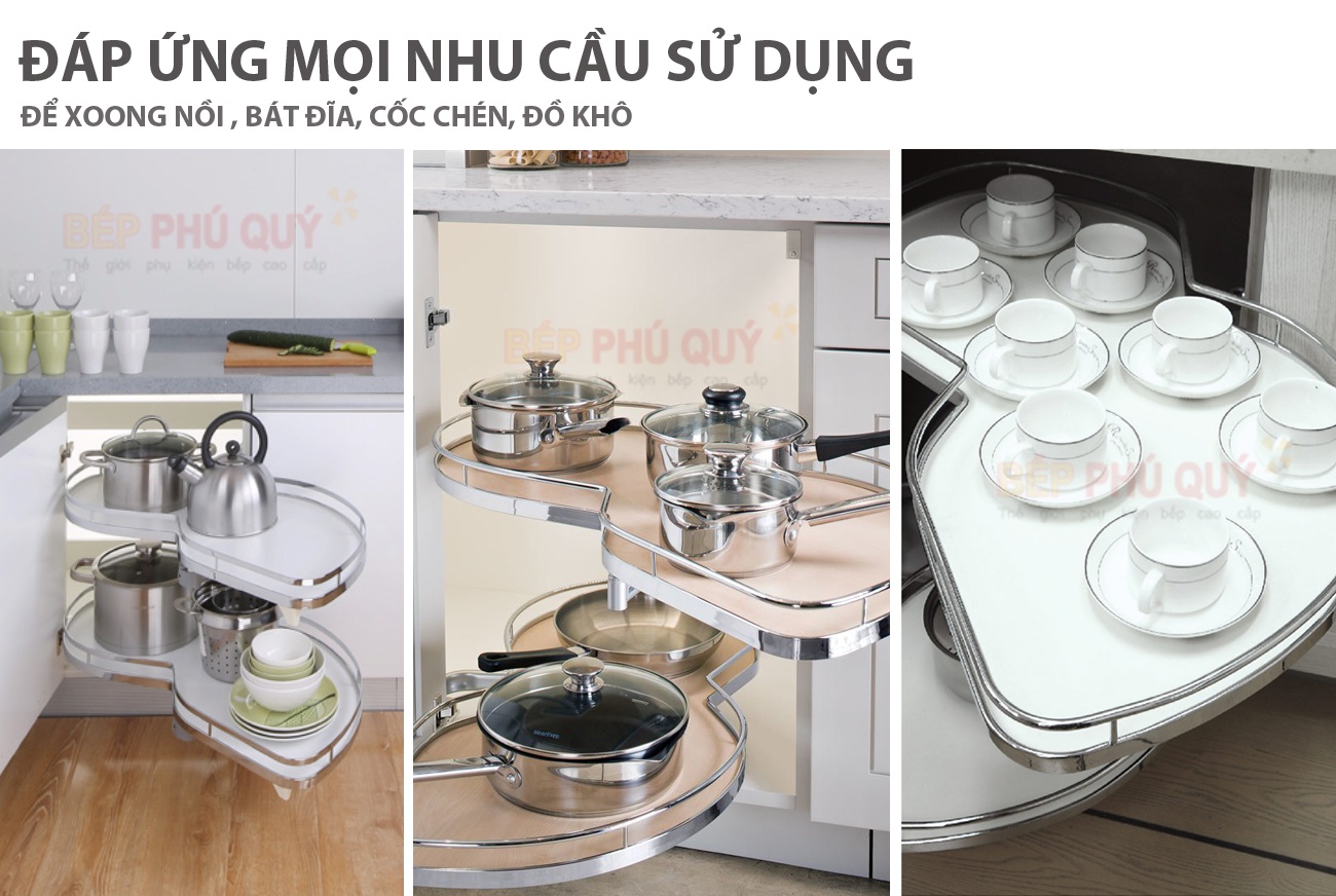 giá góc mâm xoay hình lá cao cấp luxury