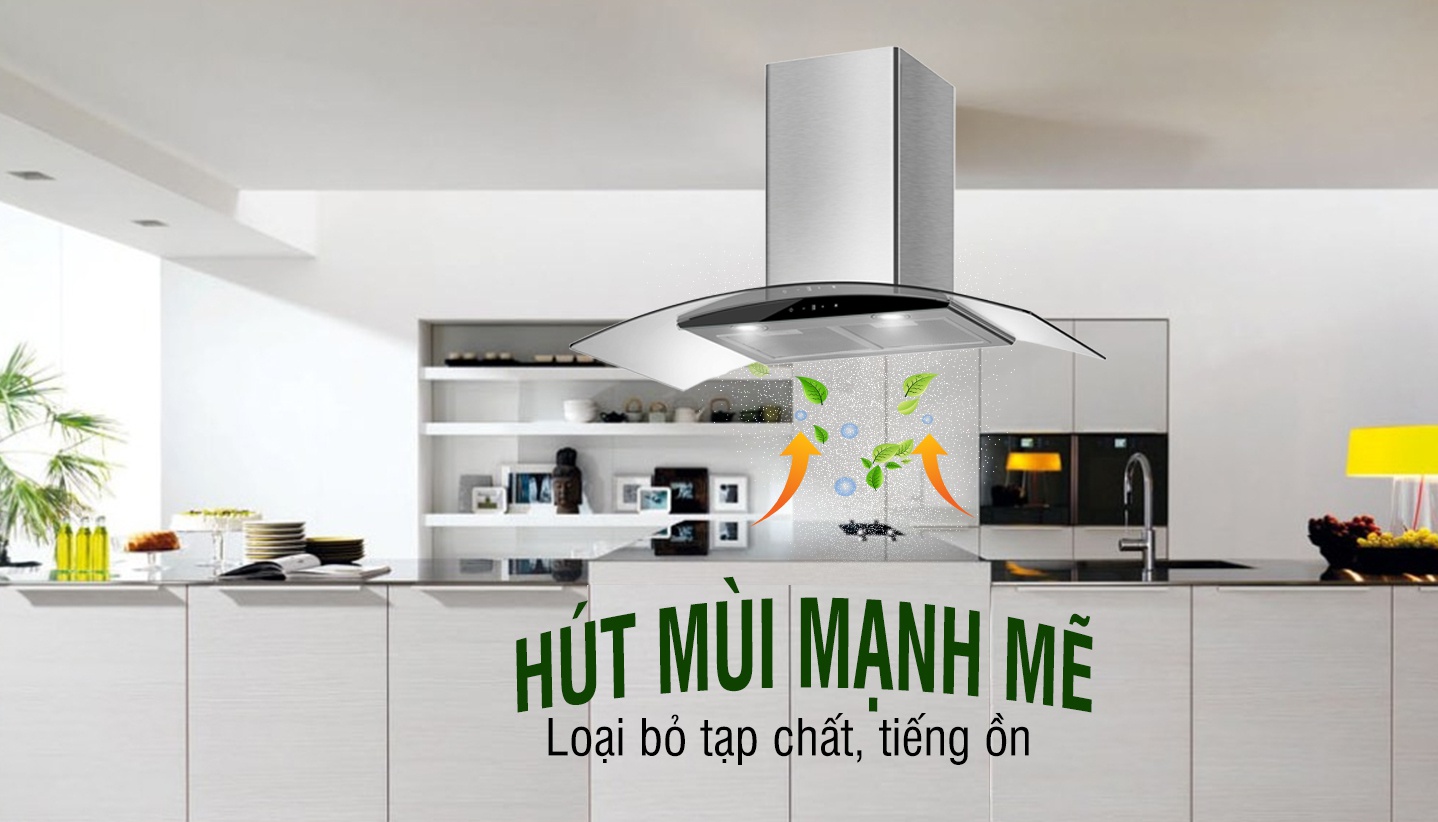 Máy hút mùi sức mạnh loại bỏ tạp khí