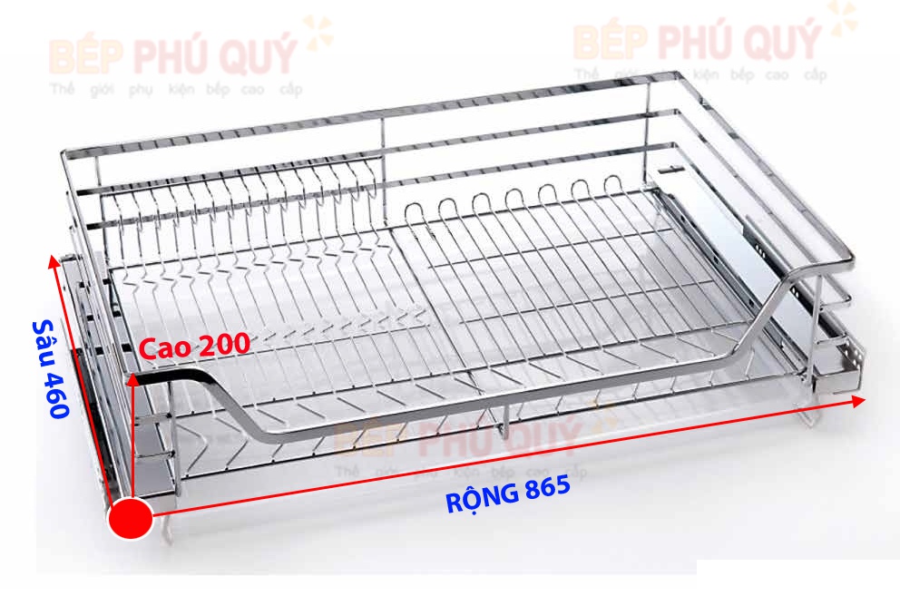 ngăn kéo xoong nồi bát đĩa đa năng nan dẹt Luxury