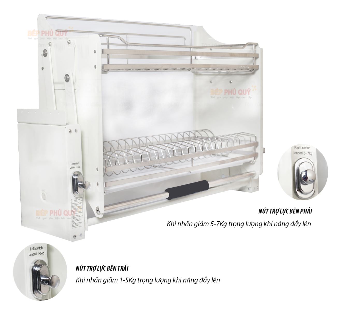 Hộp trợ lực giá bát nâng hạ inox 304