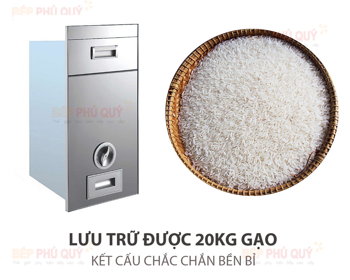 thùng gạo gương thông minh luxury chính hãng