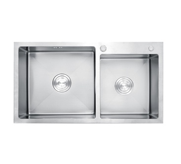 Chậu rửa 2 hố lệch inox 301 RL01-8245-L