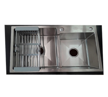 Chậu rửa 2 hố lệch Inox 304 mới RL04-8245-LC