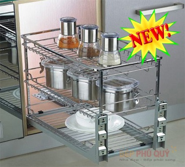 Giá đựng gia vị, chai lọ inox cao cấp Luxury LX.250A