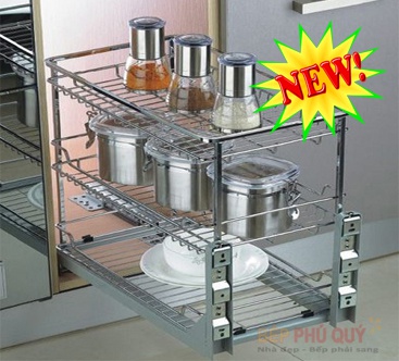 Giá đựng gia vị, chai lọ inox cao cấp Luxury LX.350A