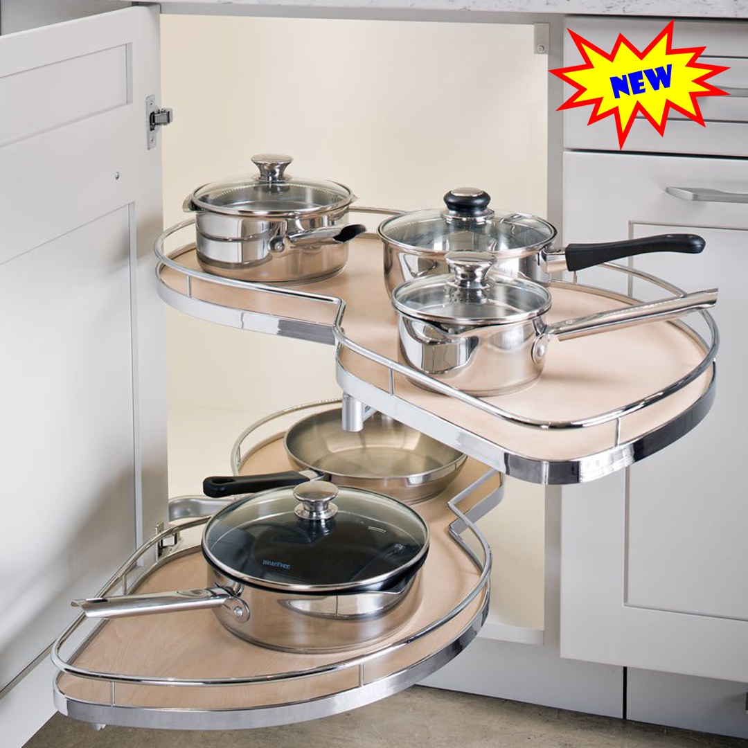 Mâm xoay góc hình lá cánh trái FS202L inox FSo cấp Faster