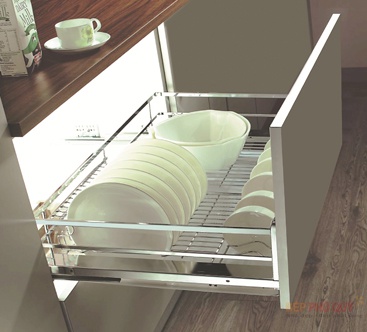 Ngăn kéo để xoong nồi bát đĩa Inox BS01.600