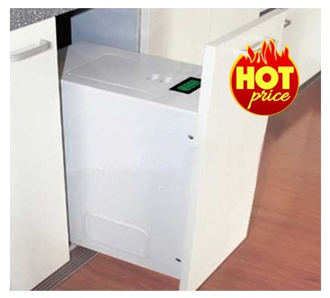 Thùng gạo mặt kính hoa văn TG04.300 âm tủ Faster