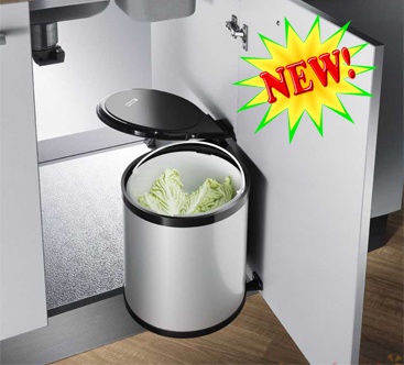 Thùng rác inox gắn cánh TR-8L inox cao cấp Eurogold