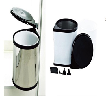 Thùng rác inox gắn cánh TR1-8L
