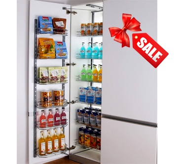 Tủ đồ khô cánh mở nan tròn 6  tầng TK02.450 inox FSo cấp Faster